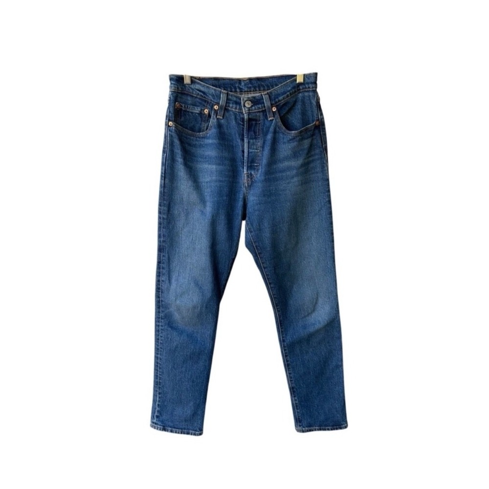 Levis 501 Jeans Pants Original Fit Straight Leg Blue Wash Denim Classic Size 27